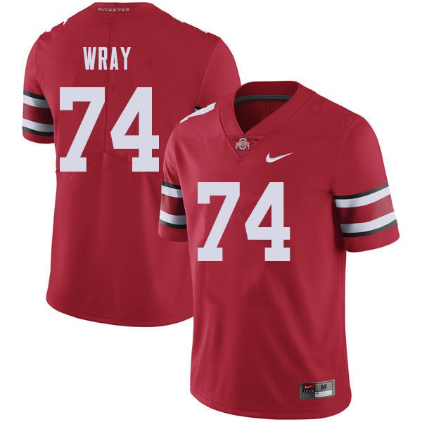 Ohio State Buckeyes #74 Max Wray Men College Jersey Red